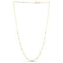 14k Yellow Gold Bead Necklace-3