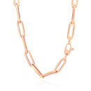 14K Rose Gold Wide Paperclip Chain (6.1mm)-8