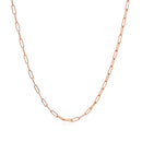 14K Rose Gold Fine Paperclip Chain (1.5mm)-8