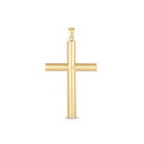 14k Yellow Gold High Polish Classic Cross Pendant-3