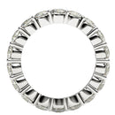 Round Cut Lab Grown Diamond Eternity Ring in 14k White Gold (2 cttw FG/VS2)-9