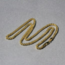 14k Yellow Gold 2.8mm Light Weight Wheat Chain-11