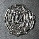 14K White Gold Wide Paperclip Chain (6.1mm)-13