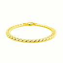 14K Yellow Gold Cuban Link Bracelet-6