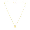 14K Yellow Gold Four Leaf Clover Necklace-7