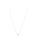 14k Yellow Gold Pearl Evil Eye Necklace-4
