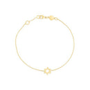 14k Yellow Gold Star of David Bracelet-4