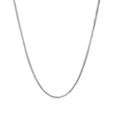 14k White Gold Foxtail 1.0mm Chain-6