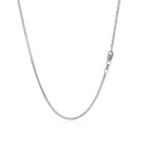 14k White Gold Foxtail 1.0mm Chain-8