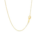 14k Yellow Gold Chain Necklace with Sliding Puffed Heart Charm-6