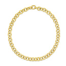 14k Yellow Gold Round Link Chain Necklace-4