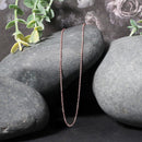 14k Rose Gold Diamond Cut Cable Link Chain 1.1mm-10