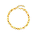 14k Yellow Gold Bead Chain Necklace(5mm)-2