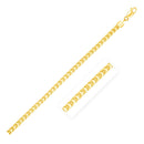 2.7mm 14k Yellow Solid Gold Diamond Cut Round Franco Chain-4