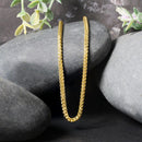 2.7mm 14k Yellow Solid Gold Diamond Cut Round Franco Chain-6