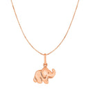 Elephant Pendant in 10k Rose Gold-5