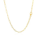 14K Yellow Gold Delicate Paperclip Chain (2.1mm)-7