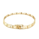 14k Yellow Gold Fancy Greek Key Motif Bracelet-7