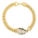 14k Yellow Gold Curb Link Bracelet (7.00 mm)-4