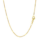 Diamond Cut Bar Links Pendant Chain in 14k Yellow Gold (1.3mm)-8