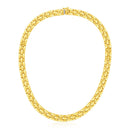 14k Yellow Gold Basket Weave Necklace-4