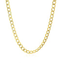 4.4mm 10k Yellow Gold Curb Chain-6