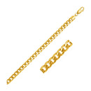 5.5mm 14k Yellow Gold Miami Cuban Semi Solid Chain-5