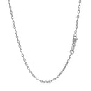 Double Extendable Cable Chain in 14k White Gold (1.9mm)-9