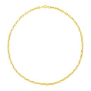 14k Yellow Gold Paperclip Chain Necklace-4