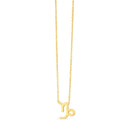 14K Yellow Gold Capricorn Necklace-3