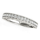 14k White Gold Antique Prong Set Diamond Wedding Ring (1/3 cttw)-2