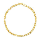 14k Yellow Gold French Cable Chain Bracelet  (3.60 mm)-4
