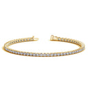 Lab Grown Round Diamond Tennis Bracelet in 14k Yellow Gold (3 cctw F/G  VS2/SI1)-4