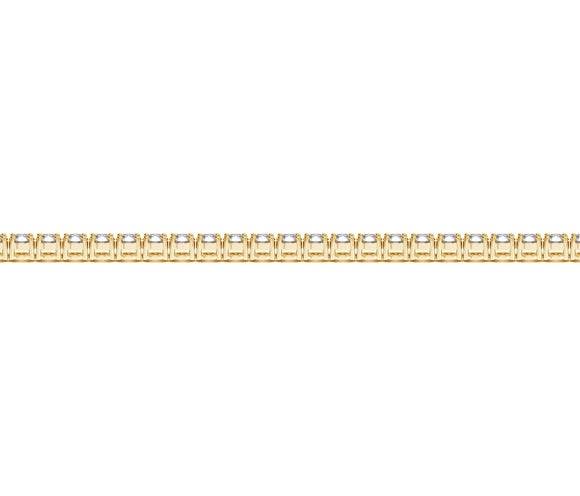 Lab Grown Round Diamond Tennis Bracelet in 14k Yellow Gold (3 cctw F/G  VS2/SI1)
