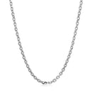 18k White Gold Diamond Cut Cable Link Chain (2.60 mm)-9