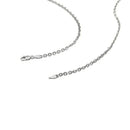 14k White Gold Diamond Cut Cable Link Chain (2.60 mm)-11