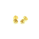 14k Yellow Gold Enameled Strawberry Childrens Earrings-8