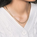 14k Yellow Gold Solid Curb Chain (3.20 mm)-7