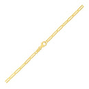 14K Yellow Gold Paperclip Bracelet (2.5mm)-5