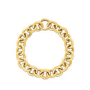 14k Yellow Gold Round Link Bracelet (11.60 mm)-4