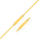 14k Yellow Gold Mariner Style Link Children's ID Bracelet-3