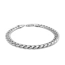 6.7mm 14k White Gold Miami Cuban Semi Solid Bracelet-6