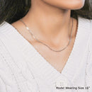 18k White Gold Diamond Cut Cable Link Chain (1.90 mm)-8