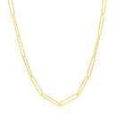 14k Yellow Gold Wire Paperclip Chain (2.7mm)-9