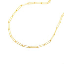 14k Yellow Gold Wire Paperclip Chain (2.7mm)-11