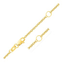 Double Extendable Cable Chain in 14k Yellow Gold (1.9mm)-7