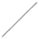 Polished Woven Rope Bracelet with Diamond Accents in 14k White Gold-3