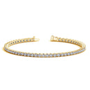 Lab Grown Round Diamond Tennis Bracelet in 14k Yellow Gold (4 cctw F/G  VS2/SI1)-4