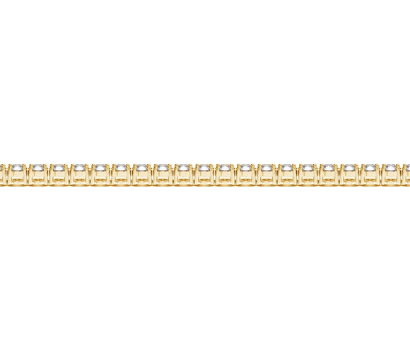 Lab Grown Round Diamond Tennis Bracelet in 14k Yellow Gold (4 cctw F/G  VS2/SI1)