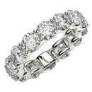 Round Cut Lab Grown Diamond Eternity Ring in 14k White Gold (6 cttw FG/VS2)-7